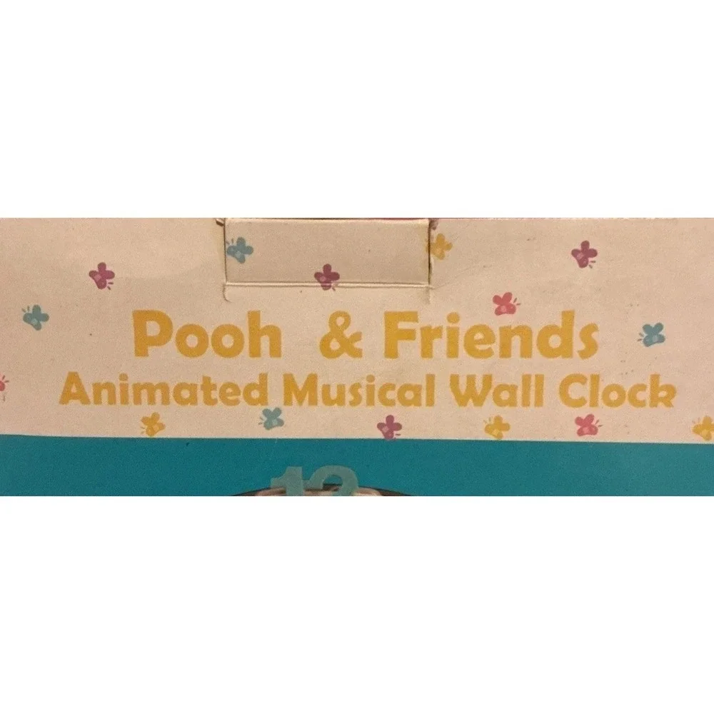 Disney‎ Pooh And Friends Animated Musical Wall Clock In Box Vintage RARE